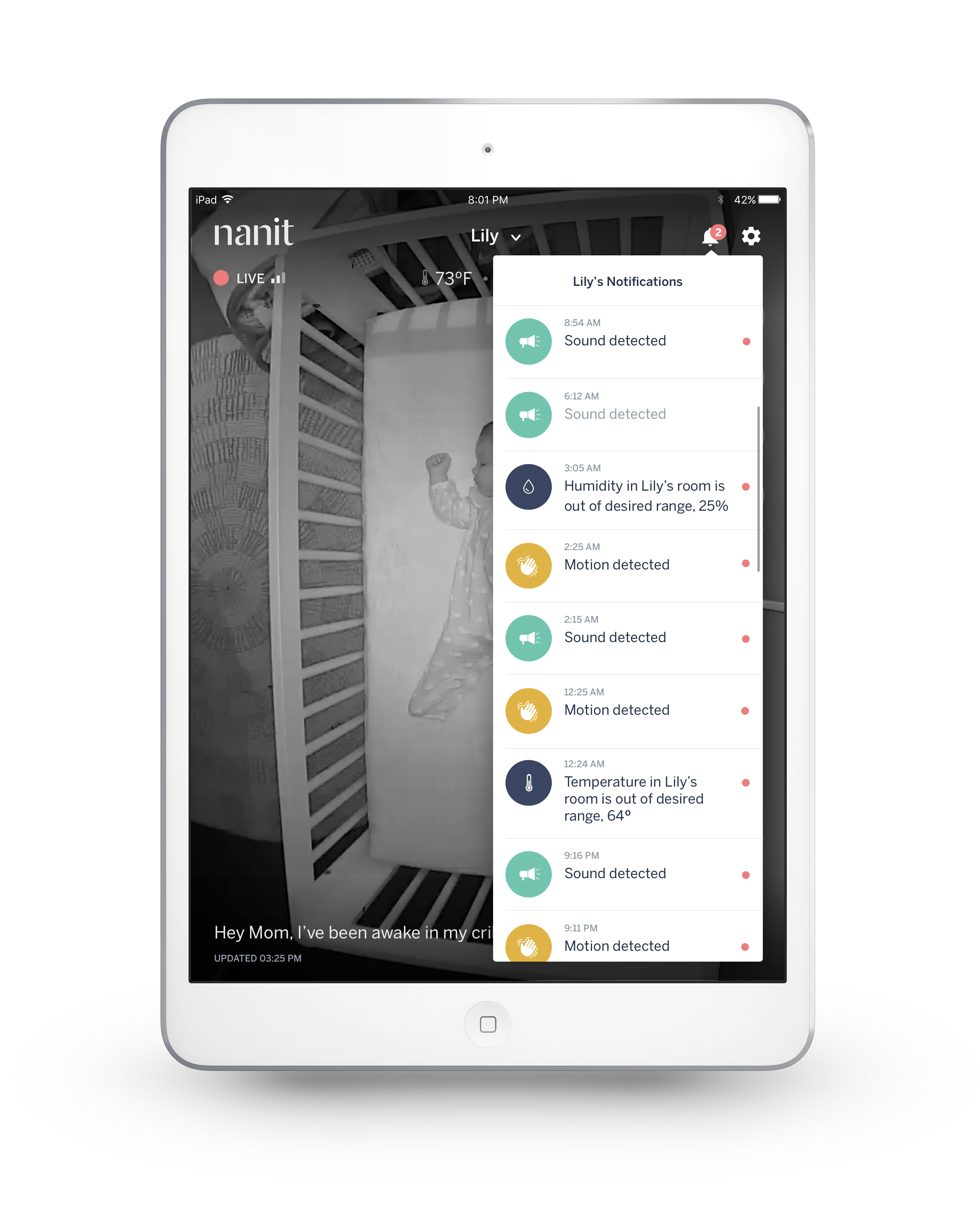 Nanit App on iPad – Nanit Support