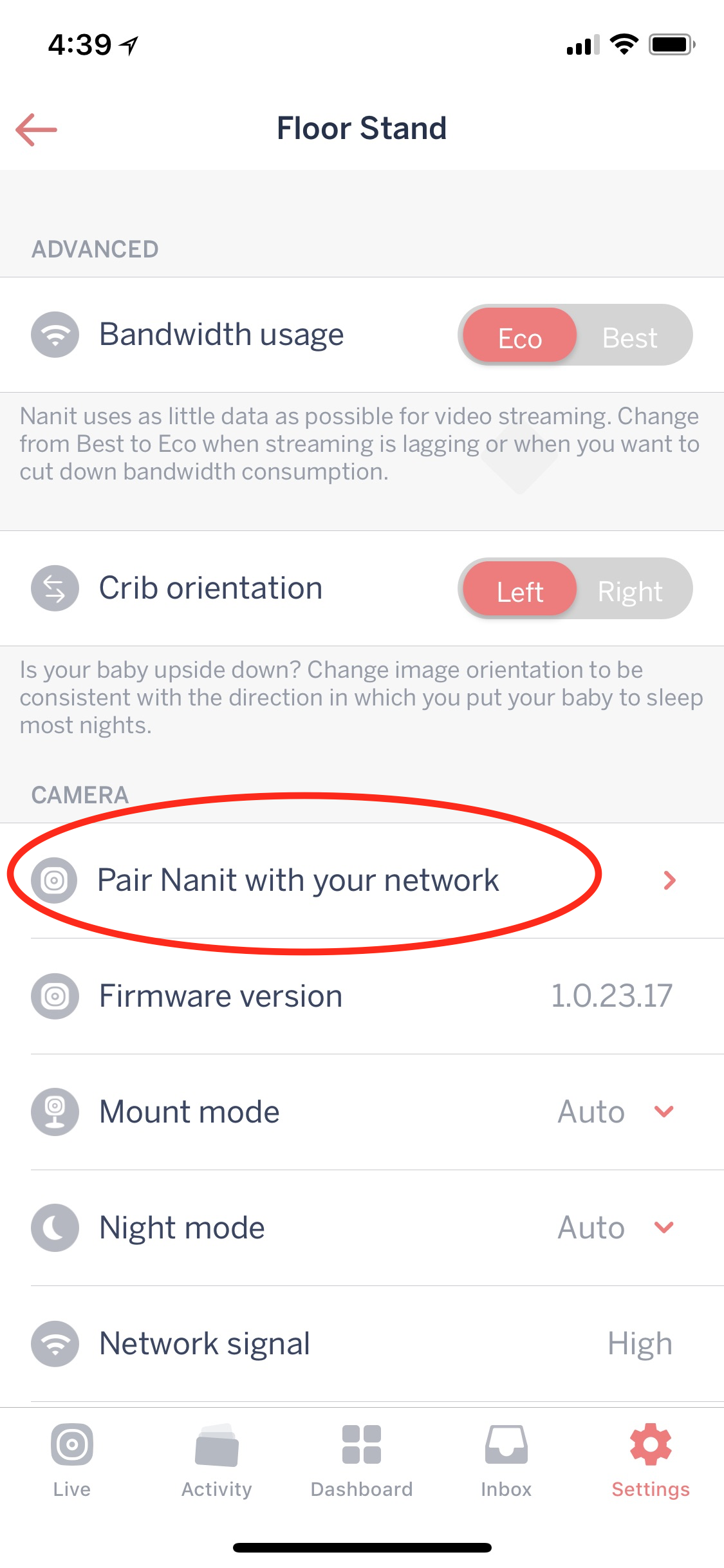 How to pair Nanit with another WiFi network? Nanit Support